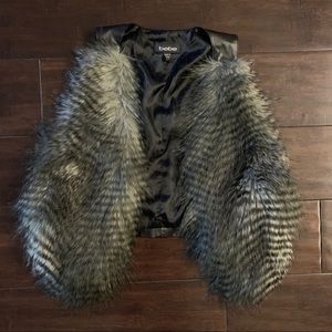 BEBE faux fur vest